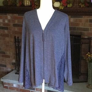 LOGO Lounge grayish-purple color jacket/top.